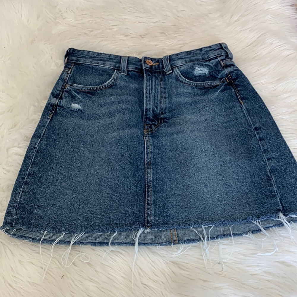 &Denim Blue Denim Skirt. Size 4.
